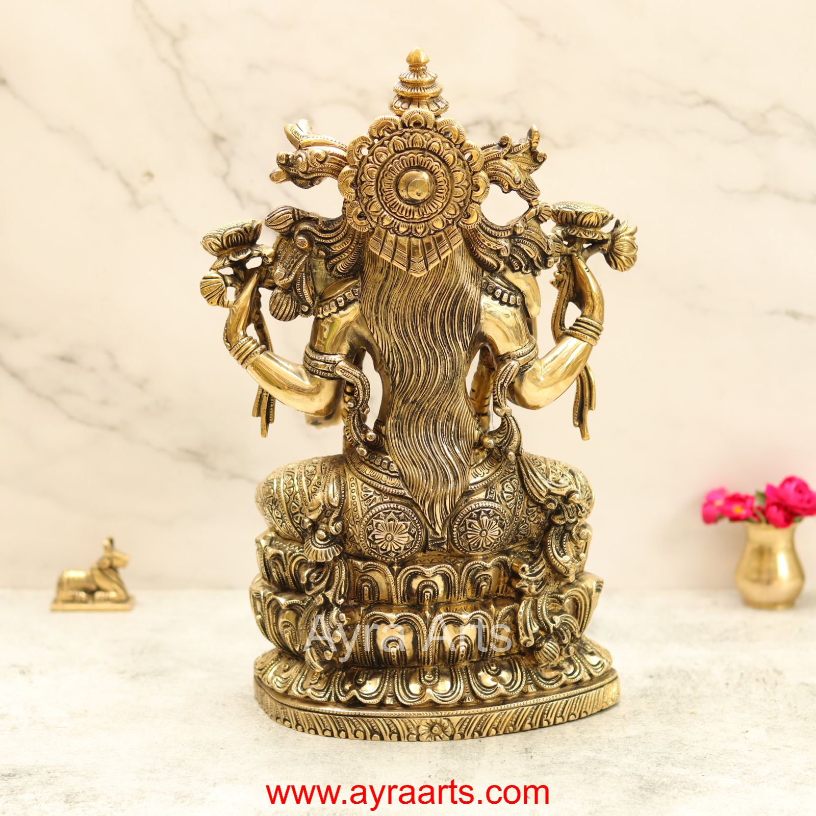 Brass Lakshmi Devi Idol 14.5 Inch Height
