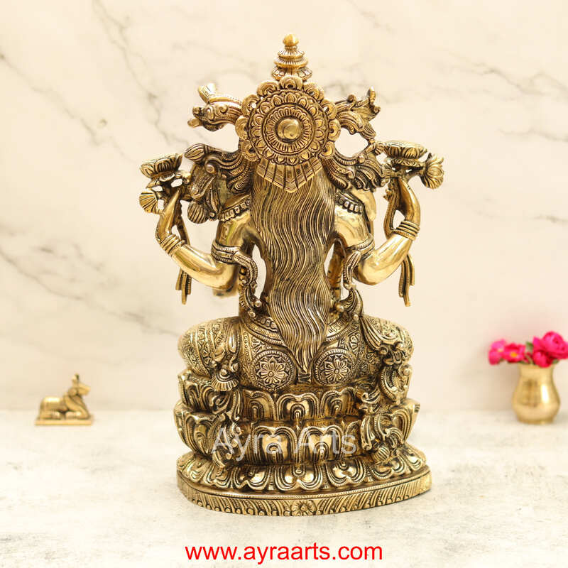 Brass Lakshmi Devi Idol 14.5 Inch Height
