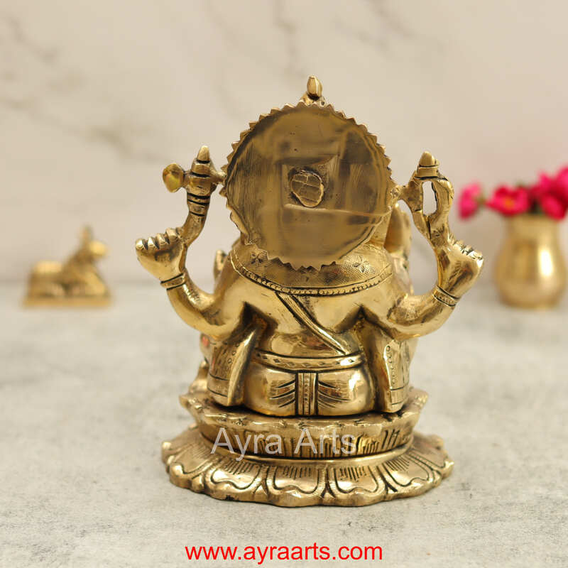 Brass Ganesh 7.5 Inch Height
