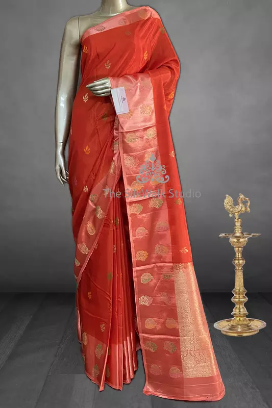 Soumya - Mango Silk Saree in Satin Border SWS241