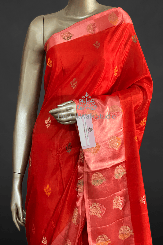 Soumya - Mango Silk Saree in Satin Border SWS241