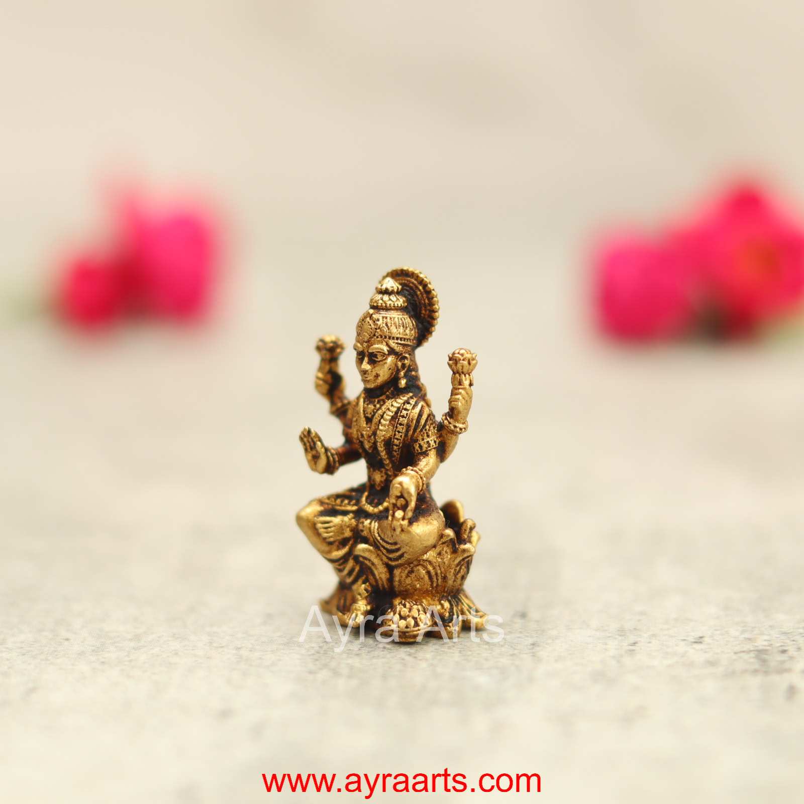 Premium Brass Lakshmi Idols - 1.5 Inch Height