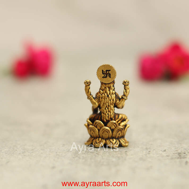 Premium Brass Lakshmi Idols - 1.5 Inch Height