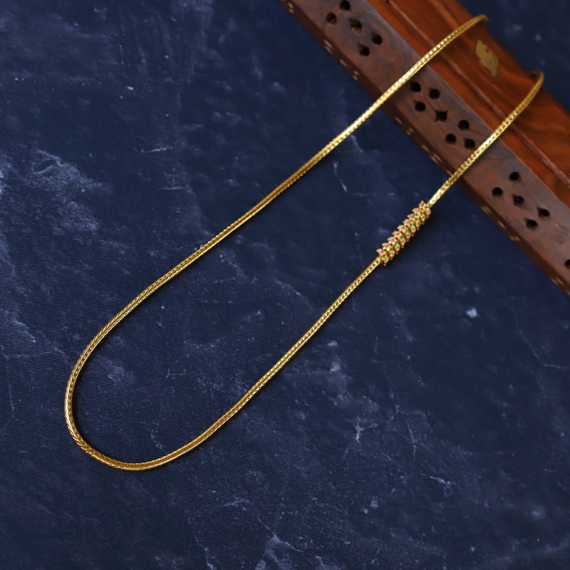 Multistone Spring desgin Mugappu Chain