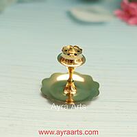 Brass Agardan/Agarbatti Stand Elegant Incense Stick Holder - 2.2 Inch Height