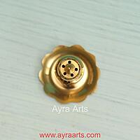 Brass Agardan/Agarbatti Stand Elegant Incense Stick Holder - 2.2 Inch Height