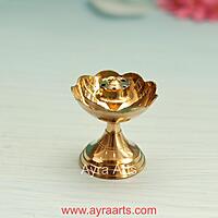 Brass Agardan/Agarbatti Stand - Elegant Incense Stick Holder - Aromatic Ambiance Enhancer - 2.5 Inch Height