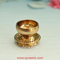 Pure Brass kuber Nanda deep Diya - 2 Inch Height