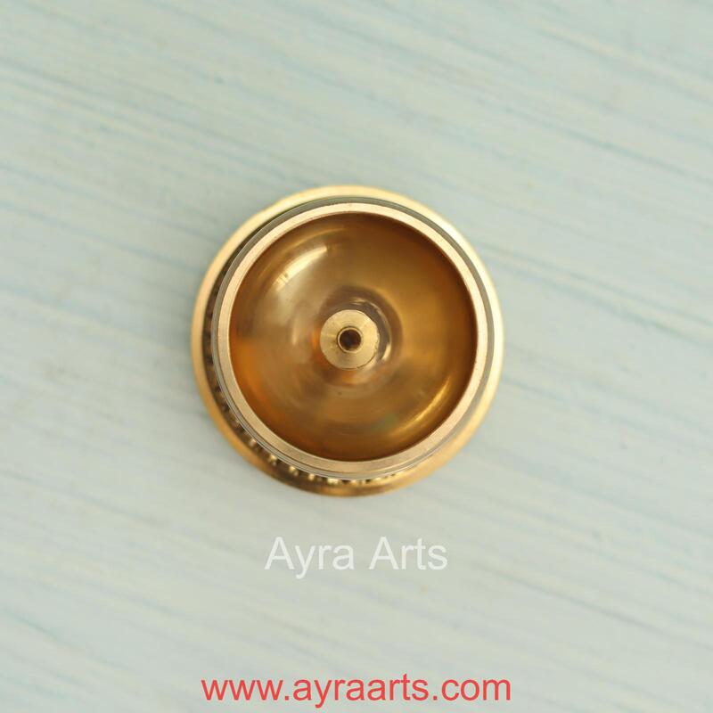 Pure Brass kuber Nanda deep Diya - 2 Inch Height
