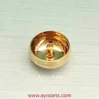 Pure Brass Traditional Kuber Pyali Deepam Diya - 2.3 Inch Length