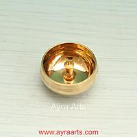 Pure Brass Traditional Kuber Pyali Deepam Diya - 2.3 Inch Length