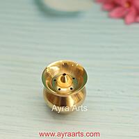Brass Pot Design Agardan/Agarbatti Stand Elegant Incense Stick Holder - 1.5 Inch Height