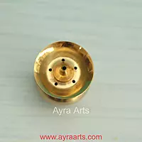 Brass Pot Design Agardan/Agarbatti Stand Elegant Incense Stick Holder - 1.5 Inch Height