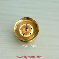 Brass Pot Design Agardan/Agarbatti Stand Elegant Incense Stick Holder - 1.5 Inch Height