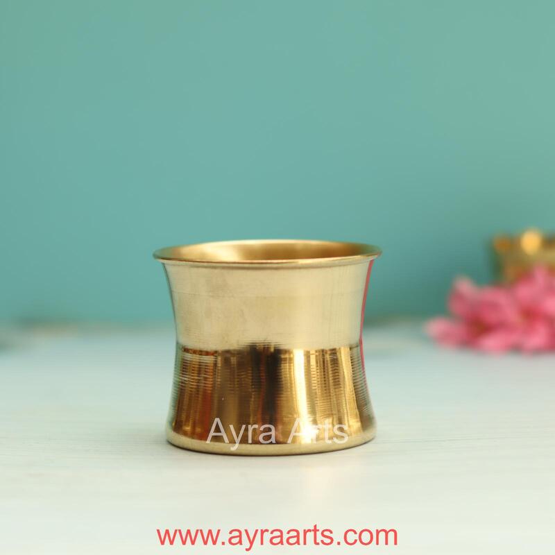 Pure Brass Panchapatra Punchpatra - 2 Inch Height