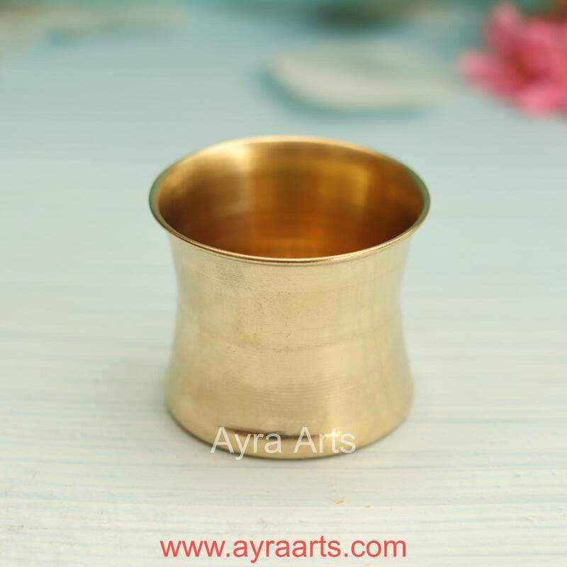 Pure Brass Panchapatra Punchpatra - 2 Inch Height