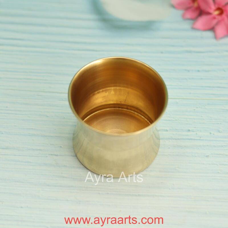 Pure Brass Panchapatra Punchpatra - 2 Inch Height