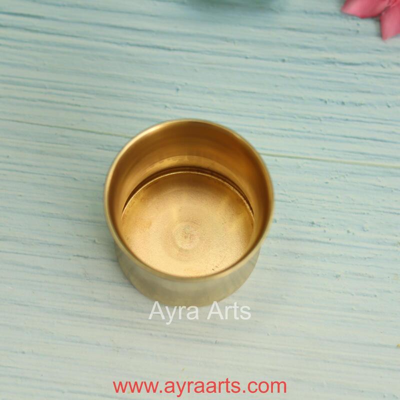 Pure Brass Panchapatra Punchpatra - 2 Inch Height