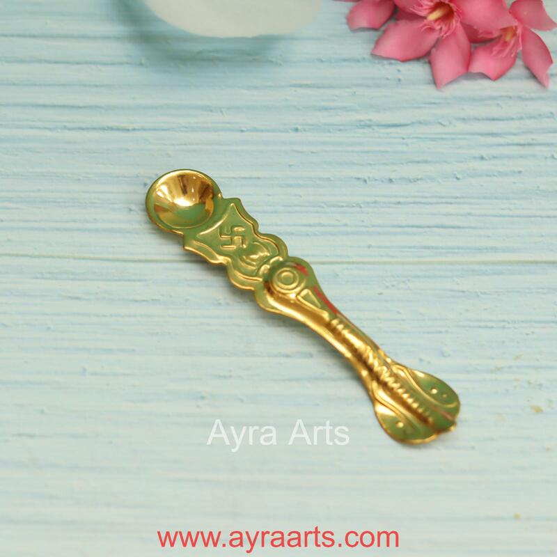 Pure Brass Aachmani Uddharani - 4.5 Inch Length