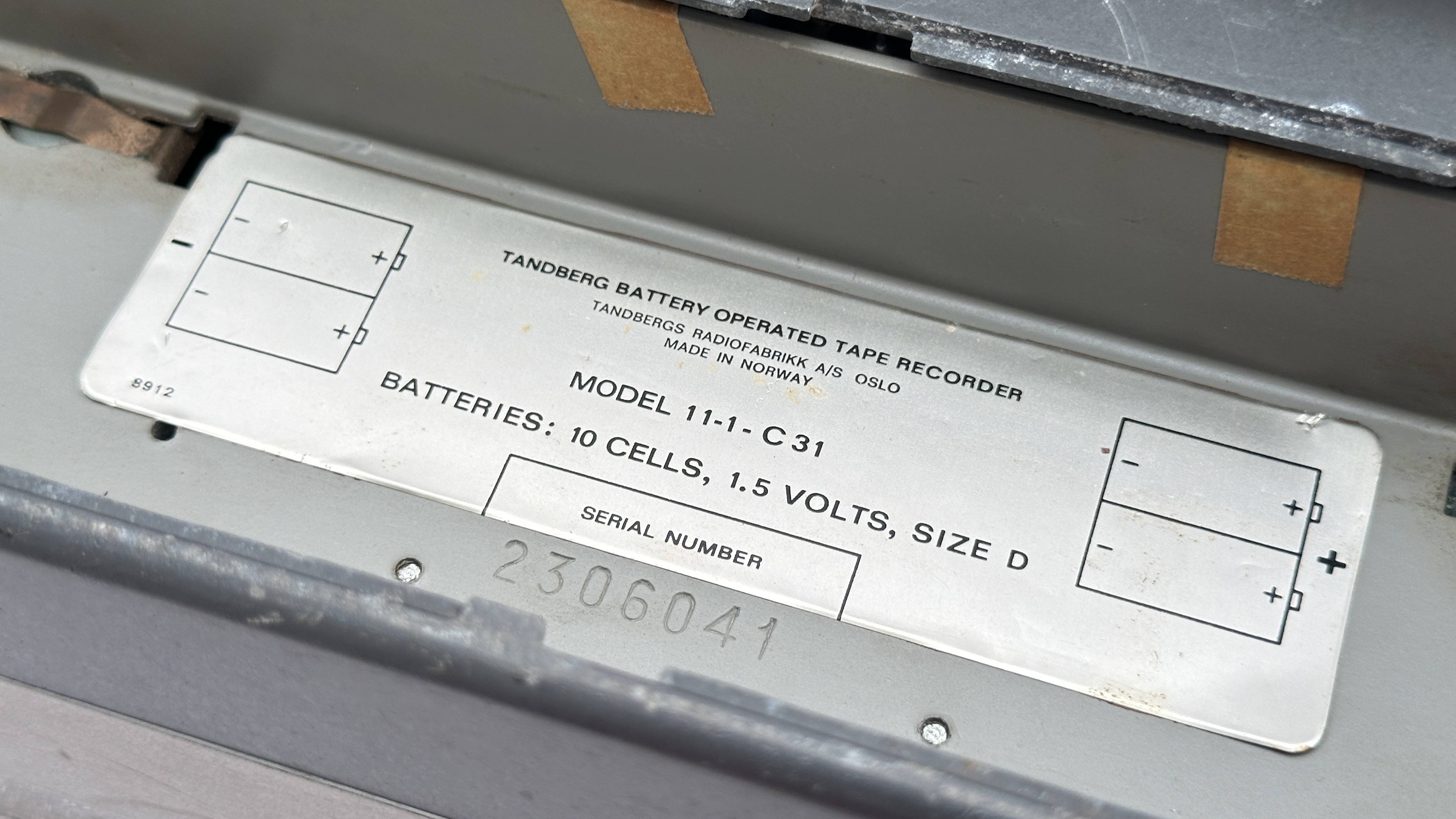 Tandberg Model 11 Reel-to-Reel Tape Recorder (Non-Working, As-Is) - TB-M11