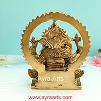 Brass Ganesh Idol - 8.5 Inch Height