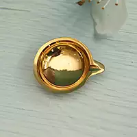Brass Design Embossed Daily Use Diya - 3 Inch Length