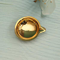 Brass Design Embossed Daily Use Diya - 3 Inch Length