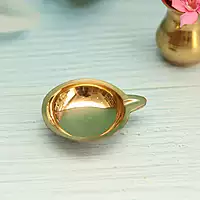Brass Design Embossed Daily Use Diya - 3 Inch Length