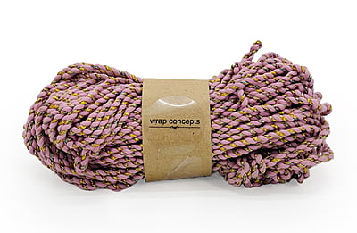 Soft Berry & Gold Twisted Chord