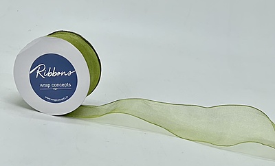 Sheer Ribbon with Wired Edges - 7cms