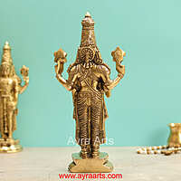 Brass Tirupati Balaji Idol - 12 Inch Height