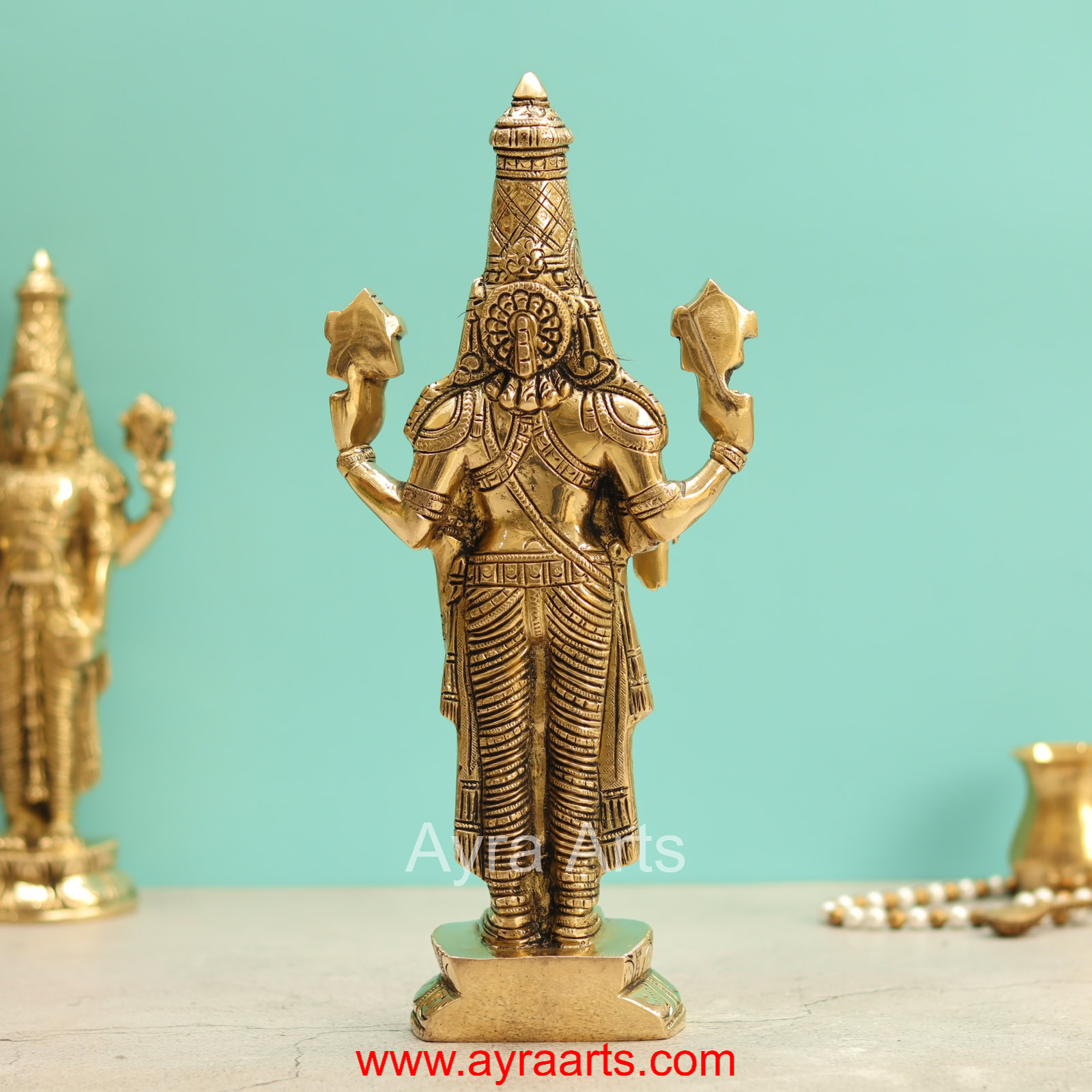 Brass Tirupati Balaji Idol - 12 Inch Height