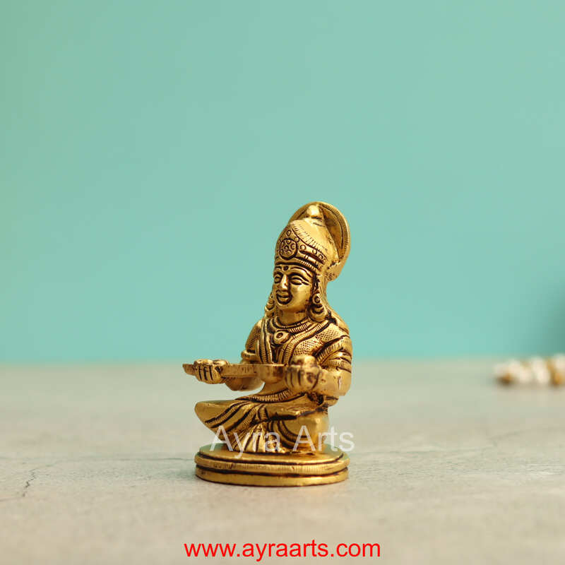Brass Annapurna Devi - 3.5 Inch Height