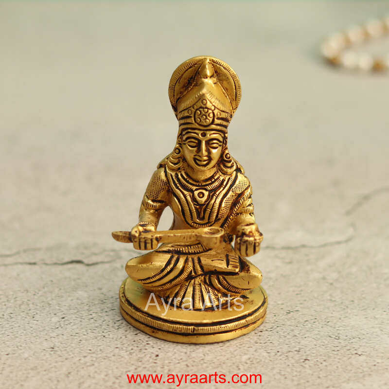Brass Annapurna Devi - 3.5 Inch Height
