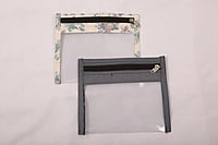 TRANSPARENT POUCHES SET OF 2