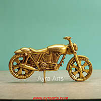 Brass Bulet Gadi Bike - 11 Inch Length