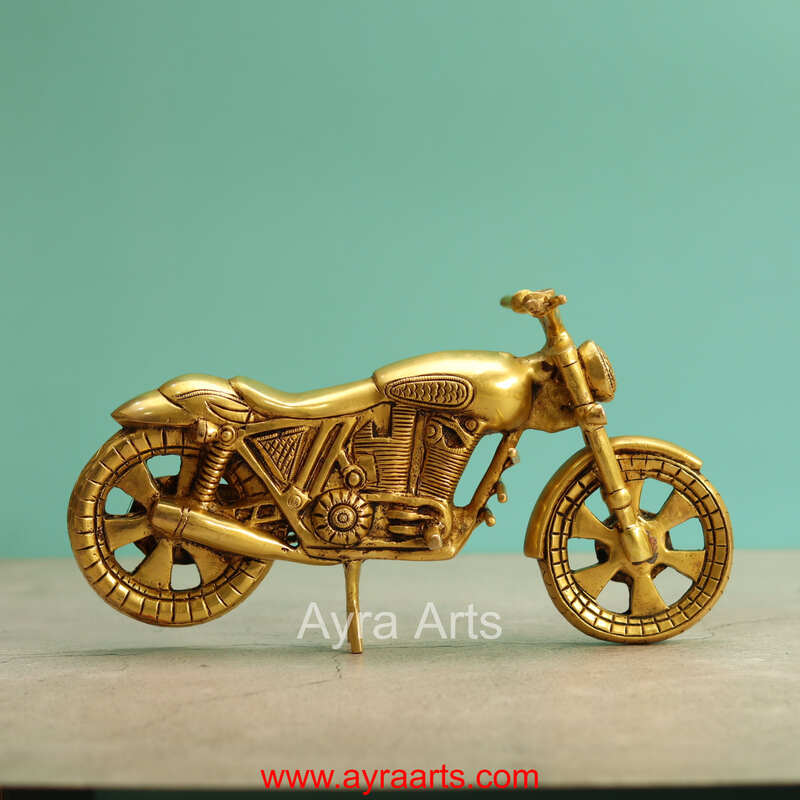 Brass Bulet Gadi Bike - 11 Inch Length