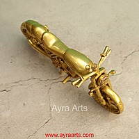 Brass Bulet Gadi Bike - 11 Inch Length