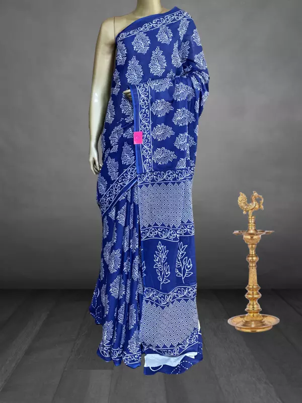Charmi – The Mul Cotton Saree in Patli Pallu 19078