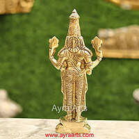 Brass Tirupati Balaji Idol - 10 Inch Height
