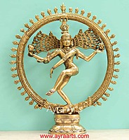 Brass Nataraja Idol - 19 Inch Height