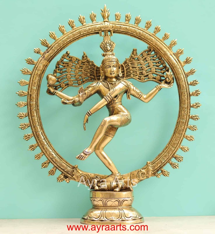 Brass Nataraja Idol - 19 Inch Height