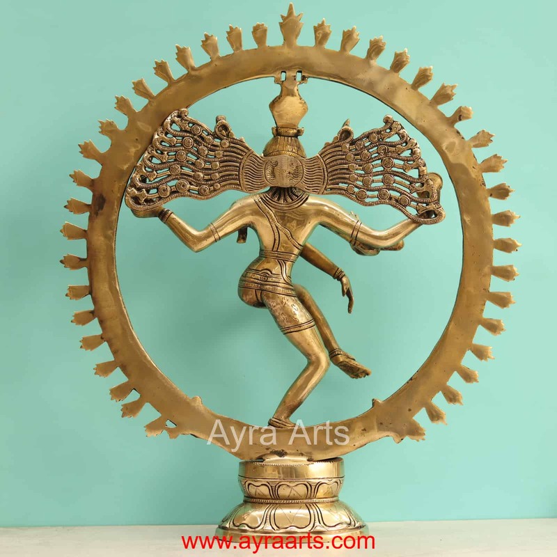 Brass Nataraja Idol - 19 Inch Height