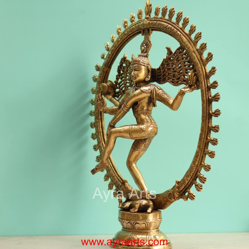 Brass Nataraja Idol - 19 Inch Height