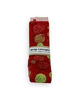 Red Sheer With Red & Lime Green Polka