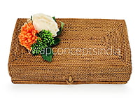 Orange Carnation & Ivory Camellia Ready Bunch