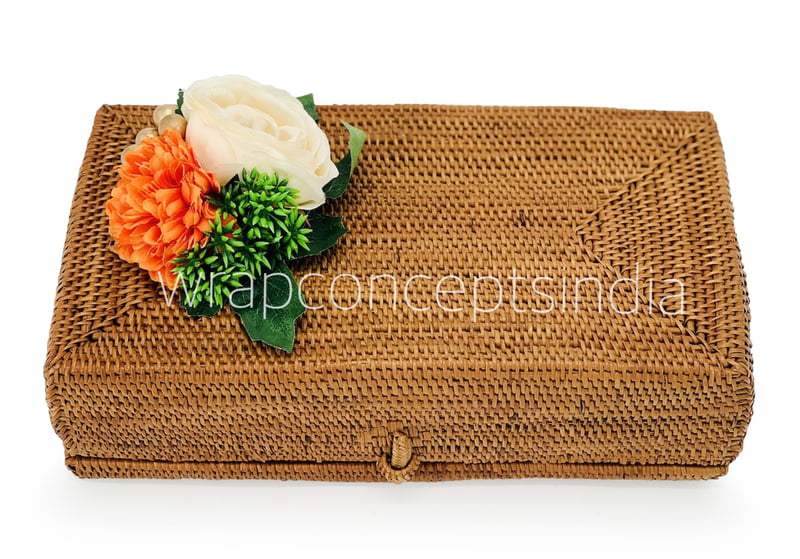 Orange Carnation & Ivory Camellia Ready Bunch