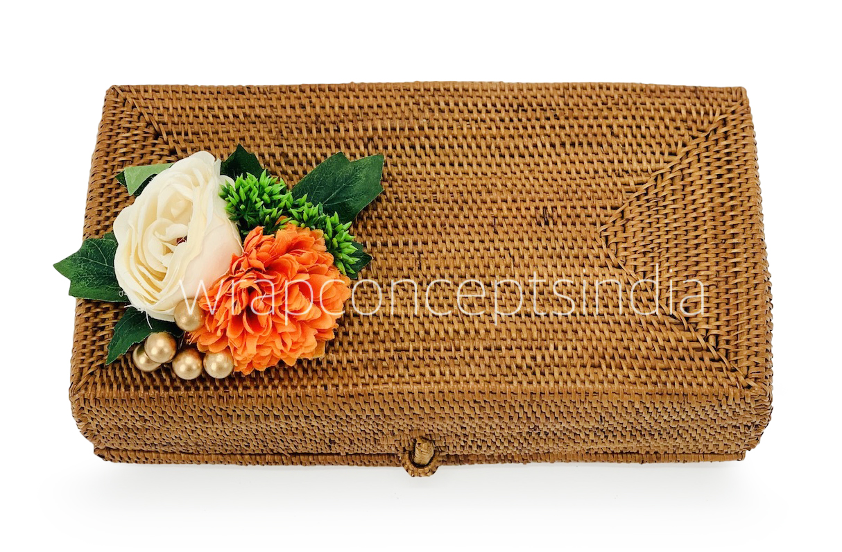 Orange Carnation & Ivory Camellia Ready Bunch