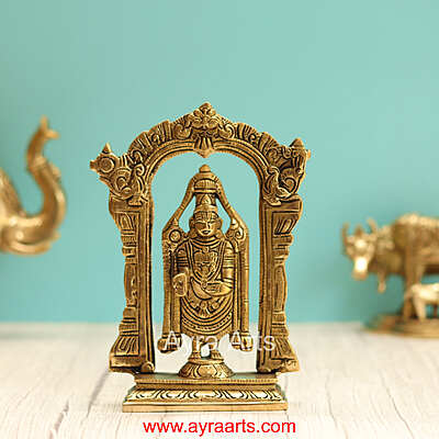 Brass Tirupati Balaji - 7.5 Inch Height