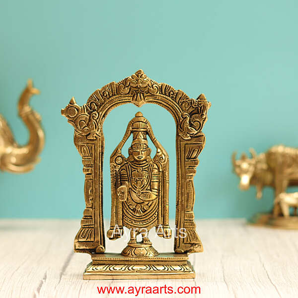 Brass Tirupati Balaji - 7.5 Inch Height